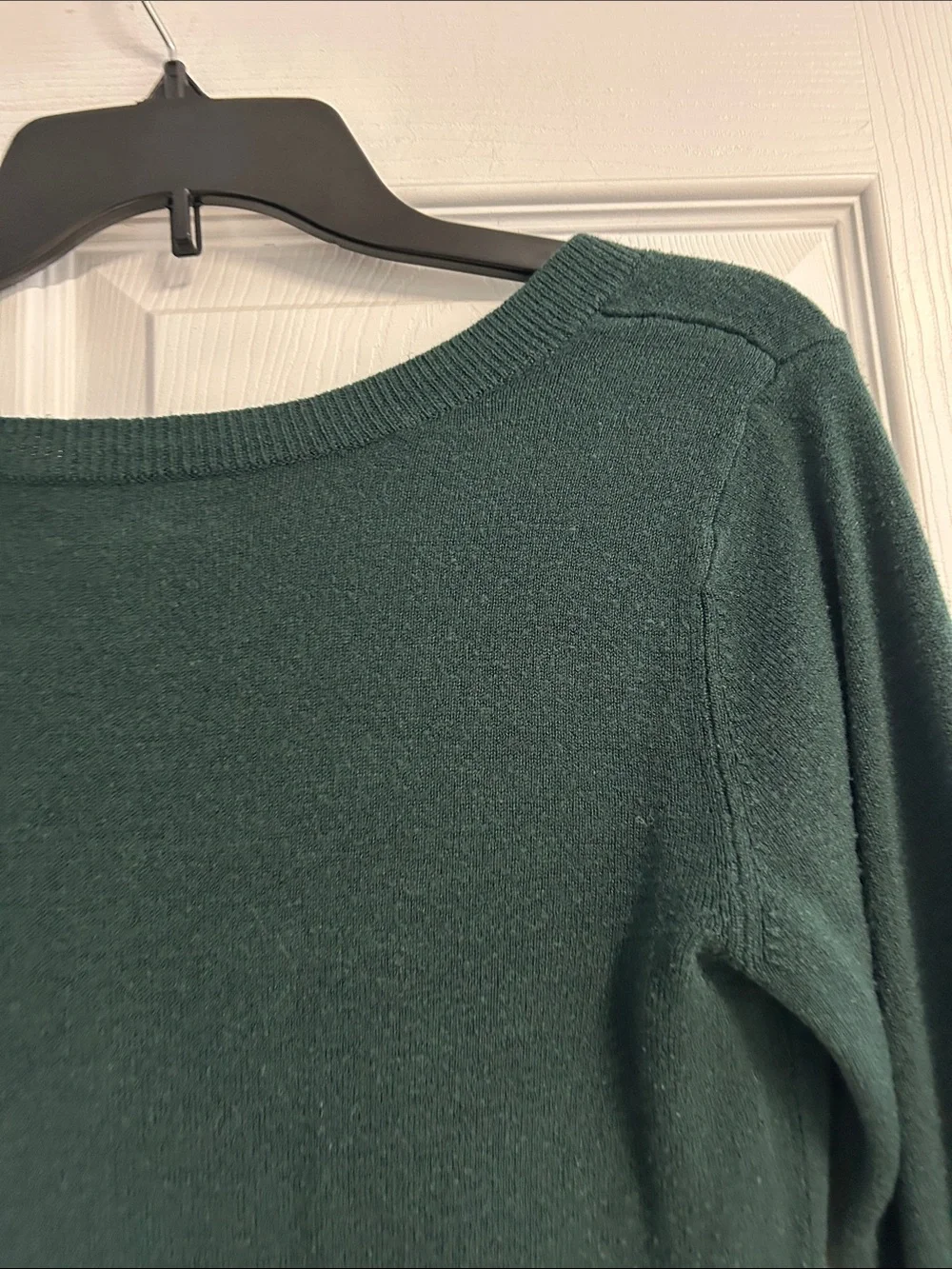 croft & barrow Dark Green V-Neck Sweater for Women